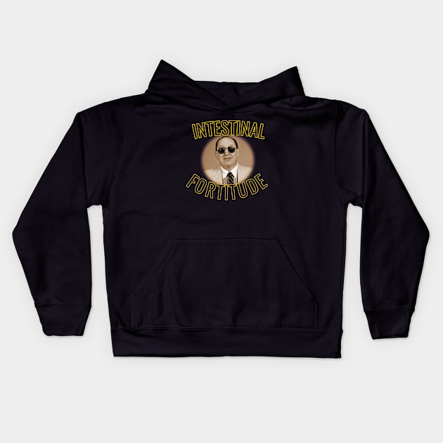 Intestinal Fortitude - Gorilla Monsoon Kids Hoodie by FOA Wrestling